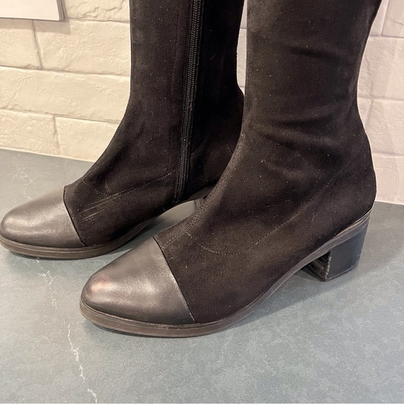 Camel Century Legend sz 250 US 8.5 black leather tall OTK boots - Picture 10 of 15